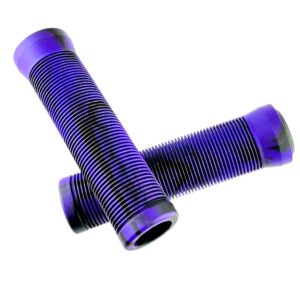 Грипсы, 125 мм, фиолетовые, с заглушками