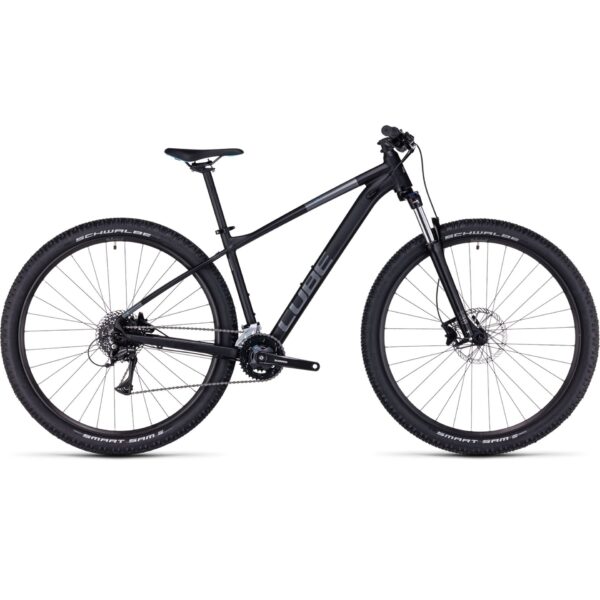 Велосипед CUBE Aim Race 29″ 2024 (чёрн/лазурн) 22″